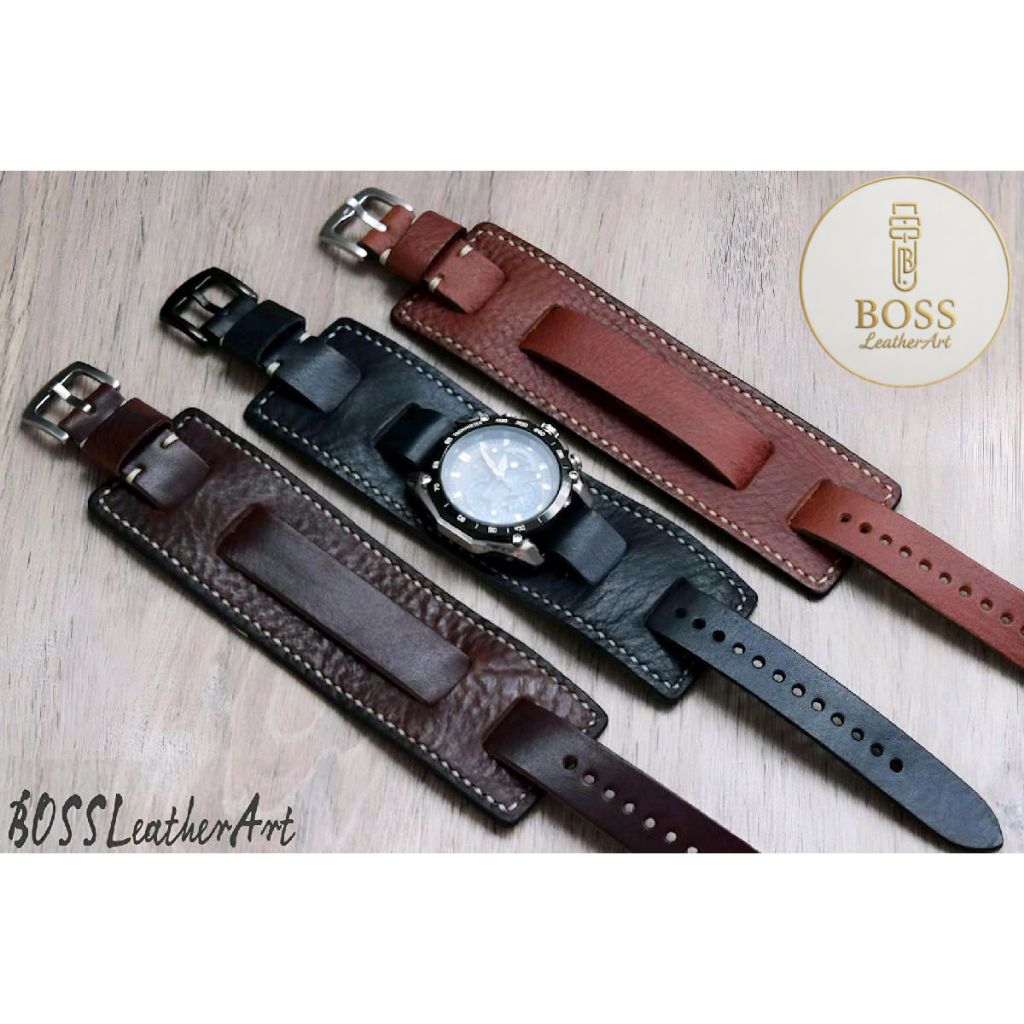 สายนาฬิกาหนังแท้ - Full Handmade BOSSLeatherArt KB.156