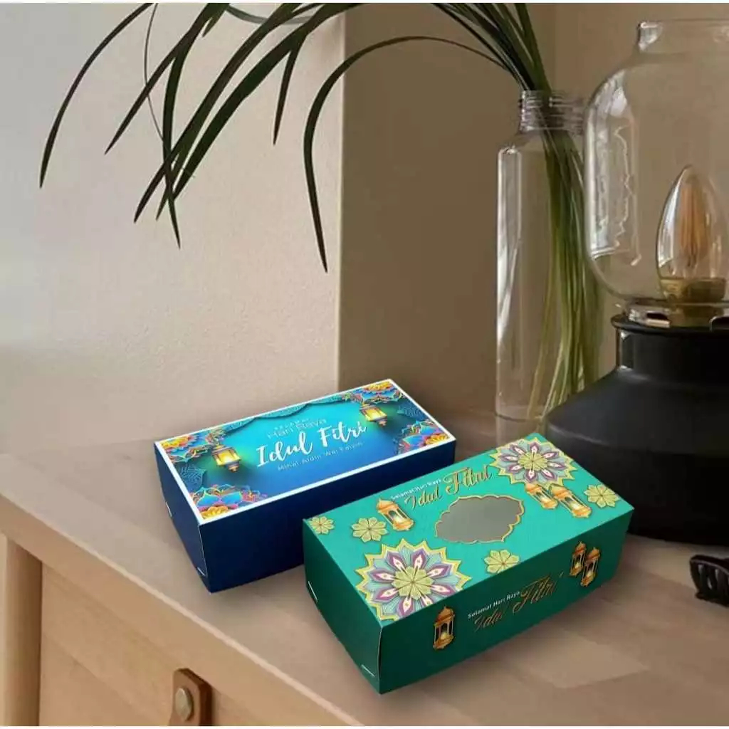 Eid al-Fitr Cake Box / Eid Cake Box Eid al-Fitr Dry Cake Box 22 x 11 x 7 cm (1 แพ็ค บรรจุ 5 ชิ้น)