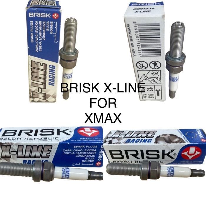 Brisk X-Line Xline Xmax Pcx Cbr 250RR ZX25R H2 Ninja COR10-X9 หัวเทียนรถจักรยานยนต์