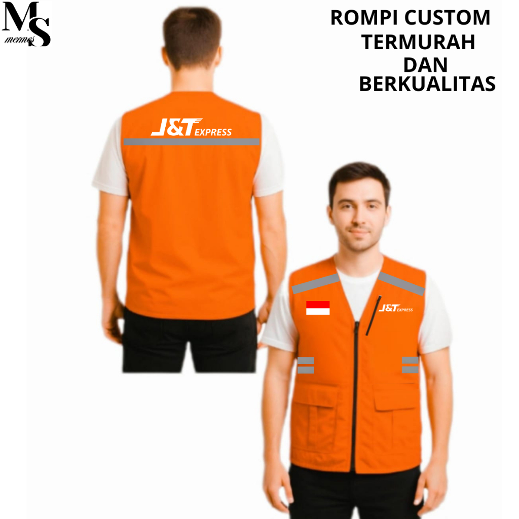 เสื้อกั๊กเดินป่า J&T, เสื้อกั๊ก J&T ล่าสุด, เสื้อกั๊กมอเตอร์ไซค์ผู้ชาย J&t Express ล่าสุด