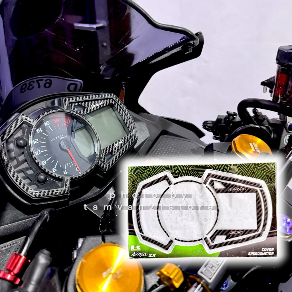 สติ๊กเกอร์คาร์บอน ZX25R SPEEDOMETER RAISED EMBLEM