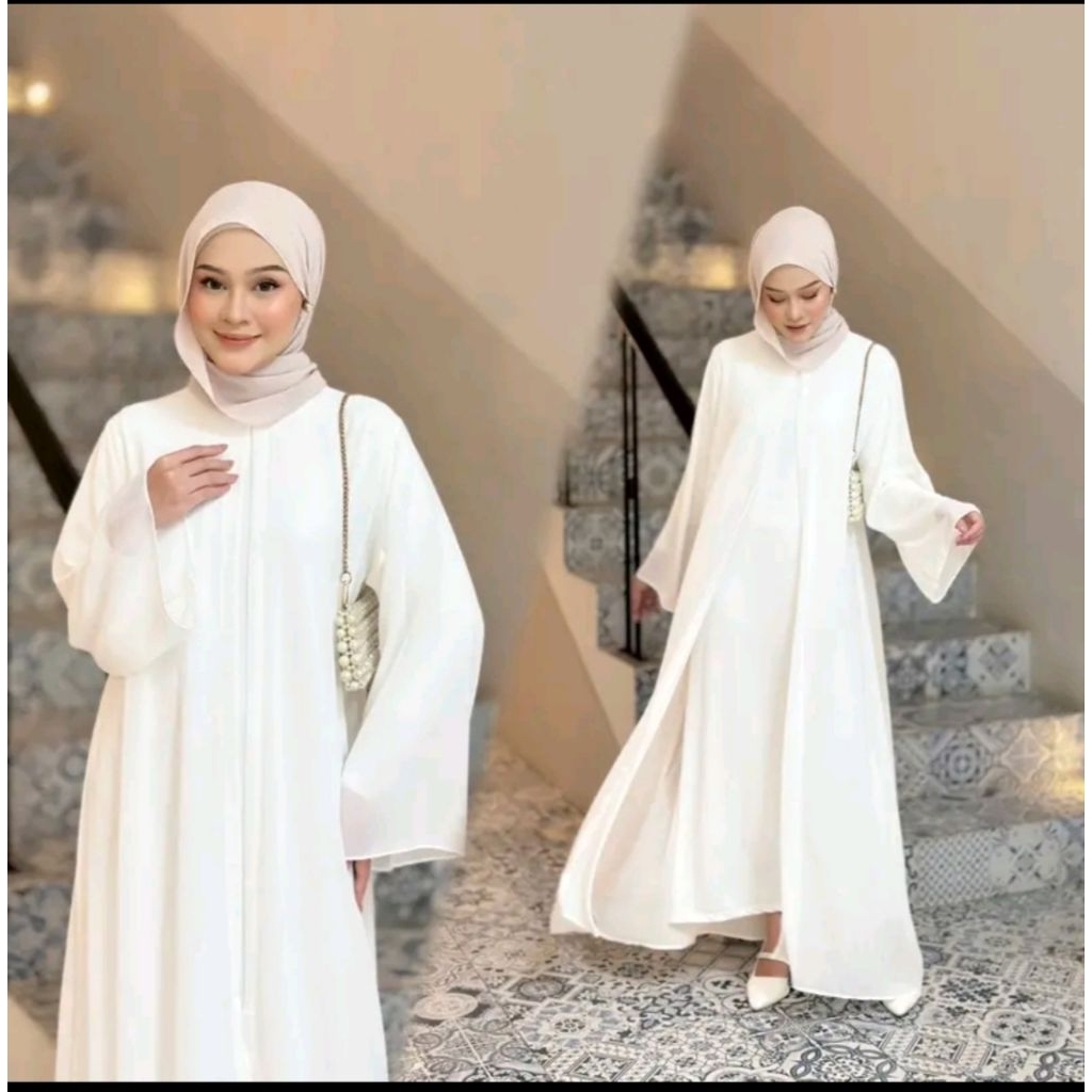 AZALEA AZALEA AZALEA | ยาว Abaya Turky Plain Basic Outerceuty Hari Raya