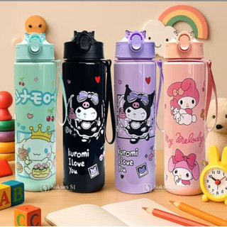 botol minum anak karakter Sanrio kuromi cinnamoroll melody hello Kitty 900ml bpa free