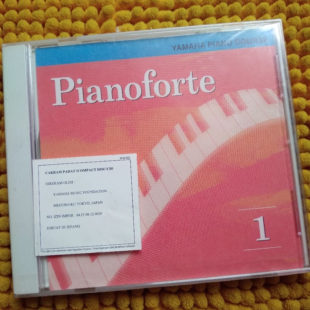 ซีดี PIANOFORTE 1 YAMAHA PIANO COURSE
