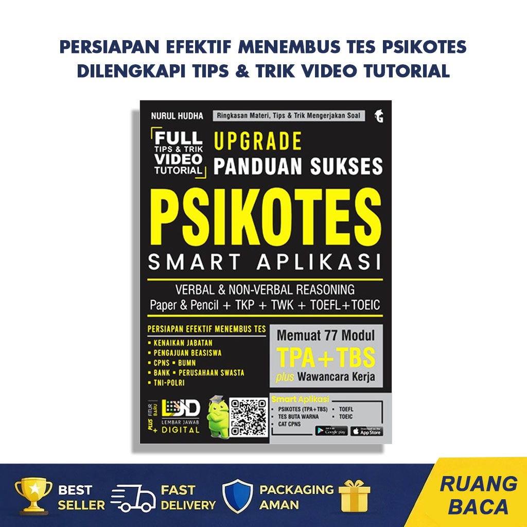 PSYCHOLOGICAL TEST QUESTION BOOK - UPGRADE GUIDE TO SUCCESSFUL PSYCHOLOGICAL TEST TPA+TBS SMART APPL