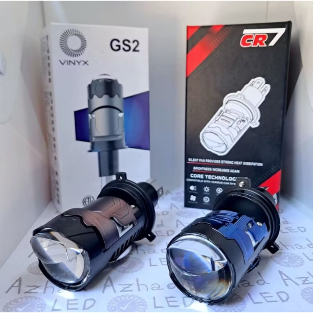 CAHAYA H4 Mini Projector ไฟ LED Bild Flat Cut Off Motorcycle & Car