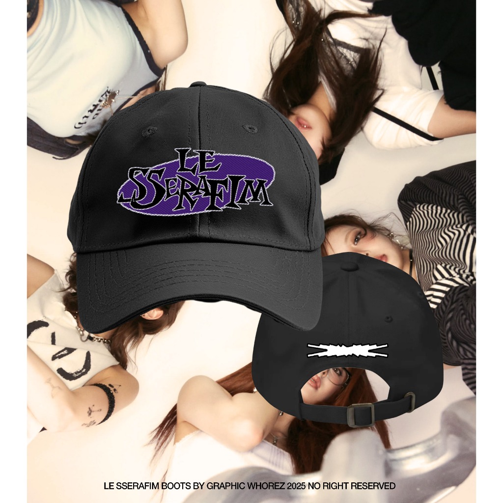 (Fanmade) เสื้อโปโล Le Sserafim No Pressure Ripoff