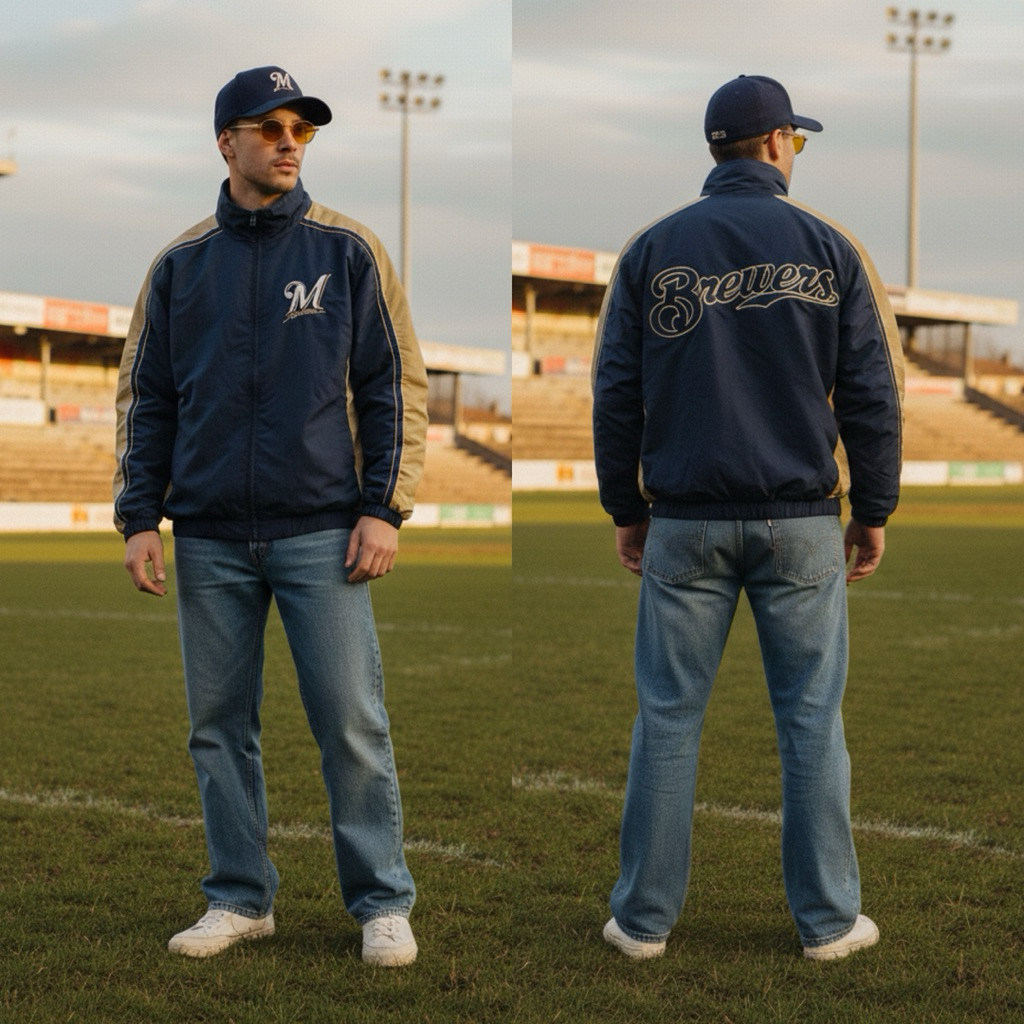 [WB79] MILWAUKEE MLB WINDBREAKER JACKET