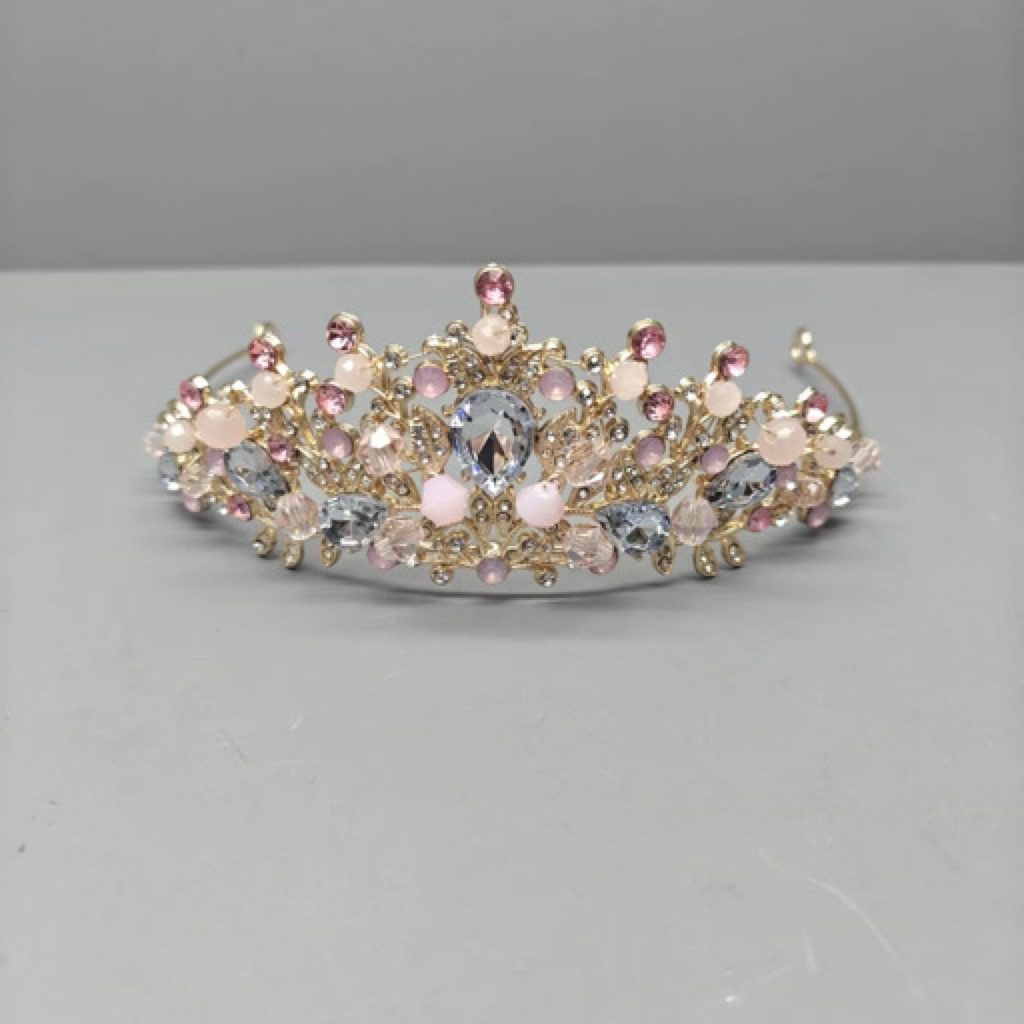 Elsa Frozen Melody Pink Princess Crown - Princess Crown Pentas Ballet Recitar