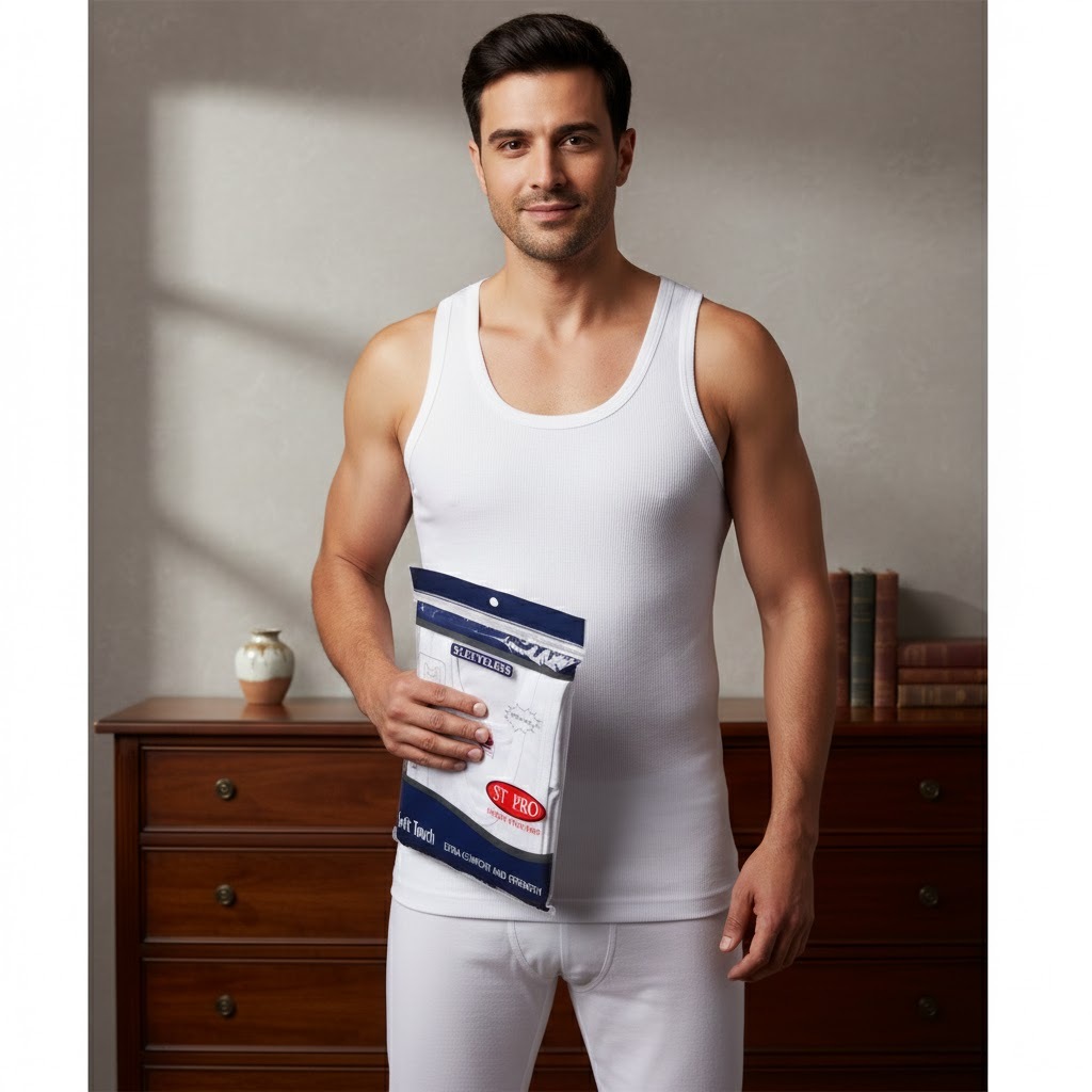 KATUN (1 ชิ้น) St Pro เสื้อกล้ามผู้ชายผู้ใหญ่ || เสื้อสายเดี่ยว St Pro || เสื้อกล้ามผ้าฝ้ายสําหรับผู