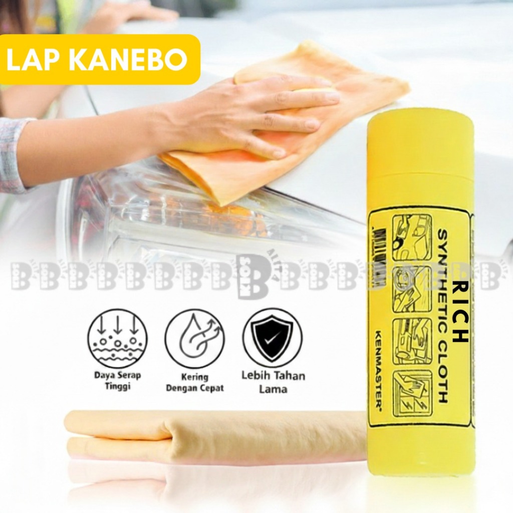 RICH SUPER ABSORBENT KANEBO / KANEBO CLOTH / MICROFIBER FIBER CLOTH / PLAS CHAMOIS PLAIN REFIL KANEB