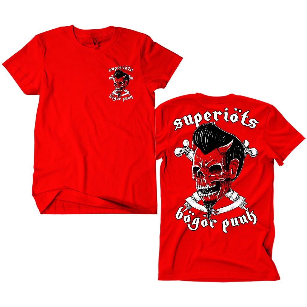 MERAH Superios Punk Band T-Shirt - Bogor Punk red