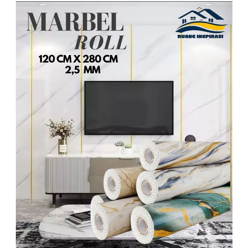 3D MARBLE VINYL FOAM WALLPAPER ROLL UK 120CM X 280CM X 2.5MM คุณภาพสูงพรีเมี่ยม