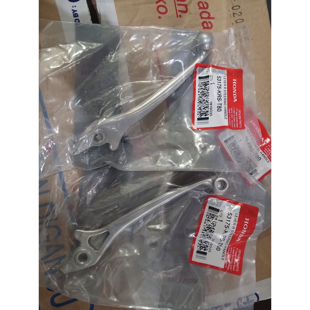 มือเบรคขวาสีเงิน 53175-KRS-T80, Beat, Vario, Supra, Revo