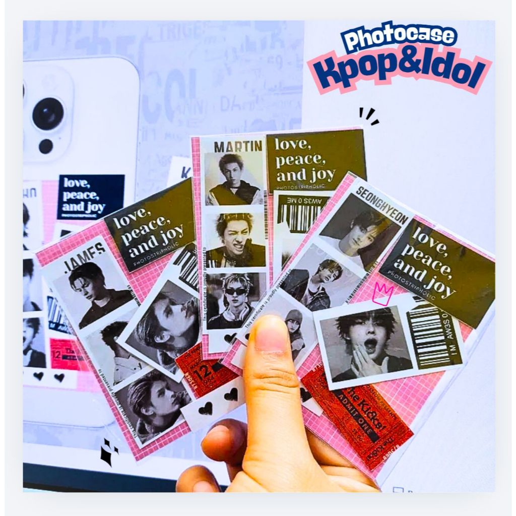 YMS2 - [ PHOTOSTRIP ] KPOP - MINI PHOTOSTRIP KPOP CASE HANDPHONE PHOTOCASE IDOL PHOCARD KPOP DECORAT