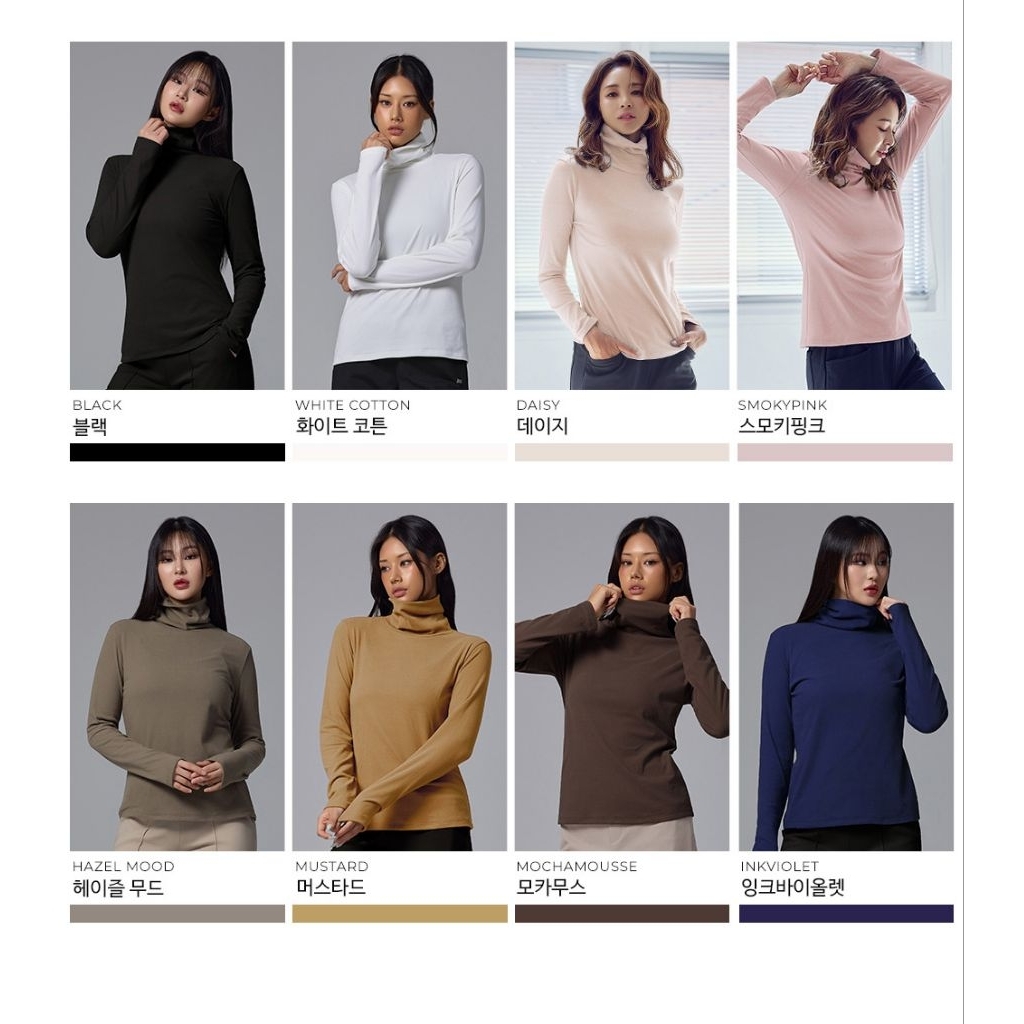 S*L แขนยาวคอเต่าอุ่นนุ่ม LT2