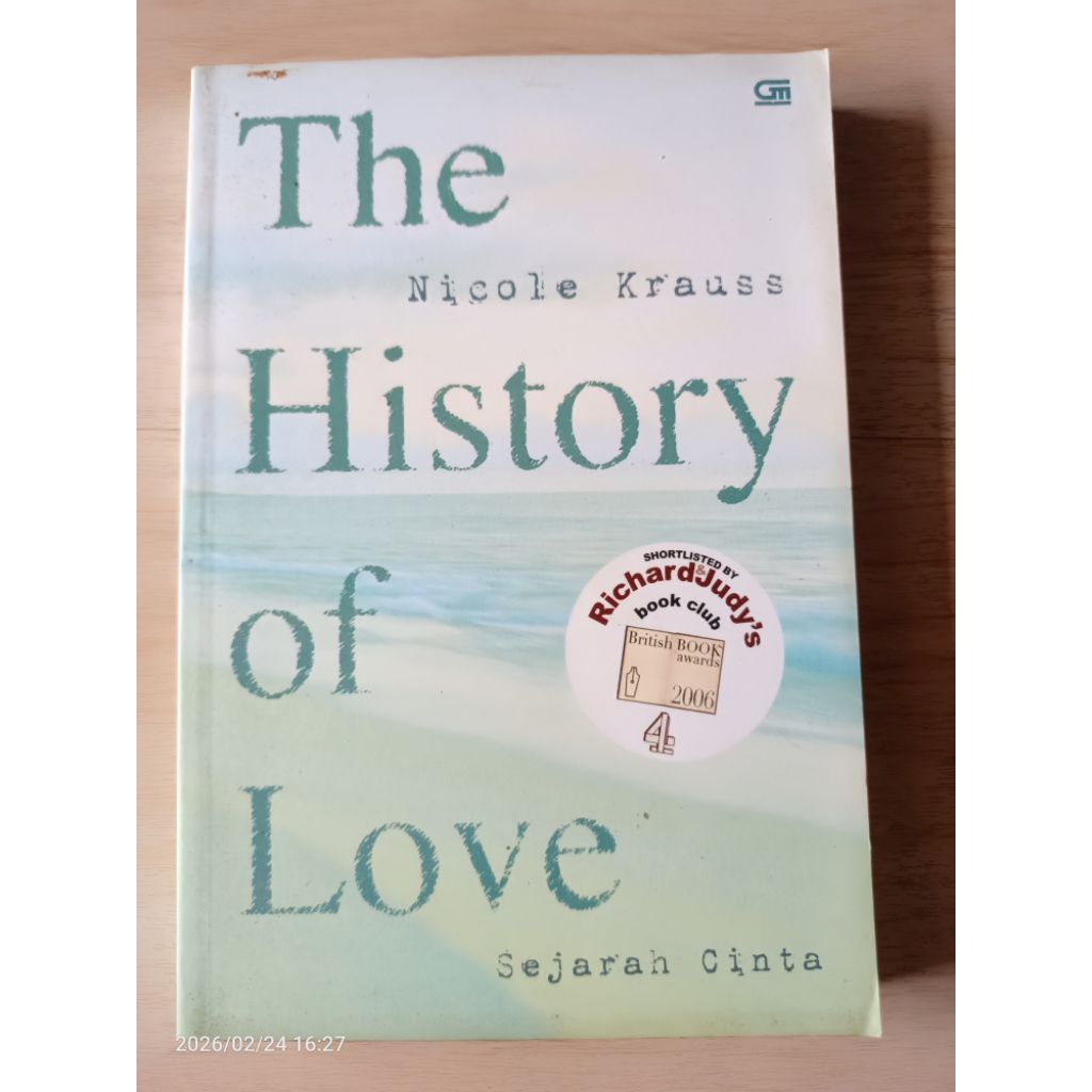 Preloved Novel The History of Love (Nicole Klass) ประวัติศาสตร์แห่งความรัก