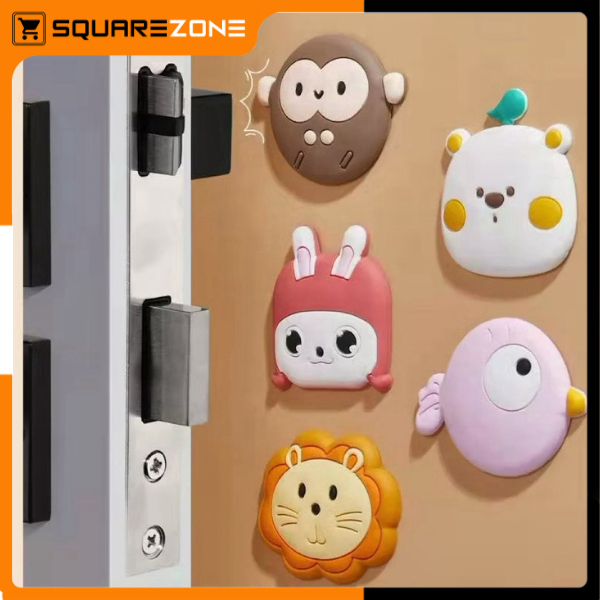 RETAIL ตัวละครน่ารัก Home Wall แผ่นโช้คอัพ Anti-Collision Wall Protector HM1035 - SZ