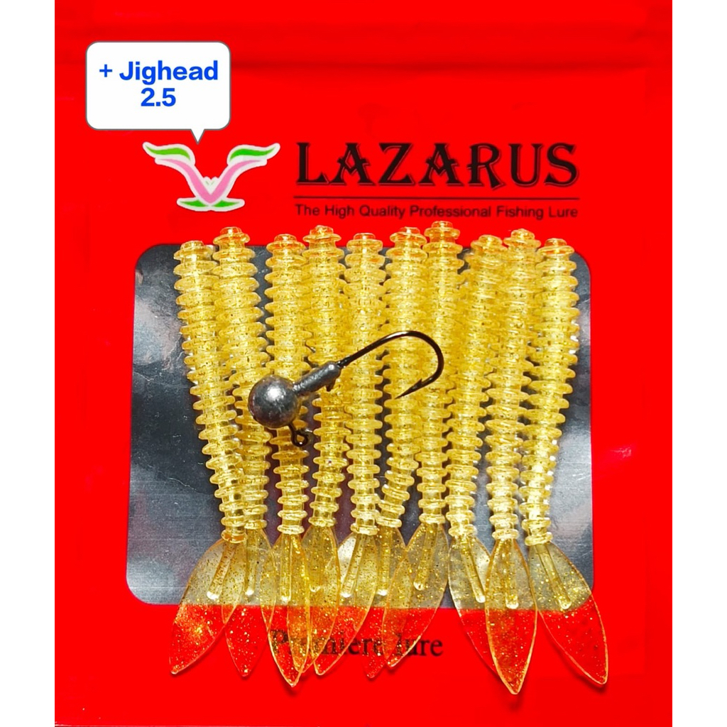 หางมุก SOFTLURE AJING 10 ชิ้น + ตะขอ