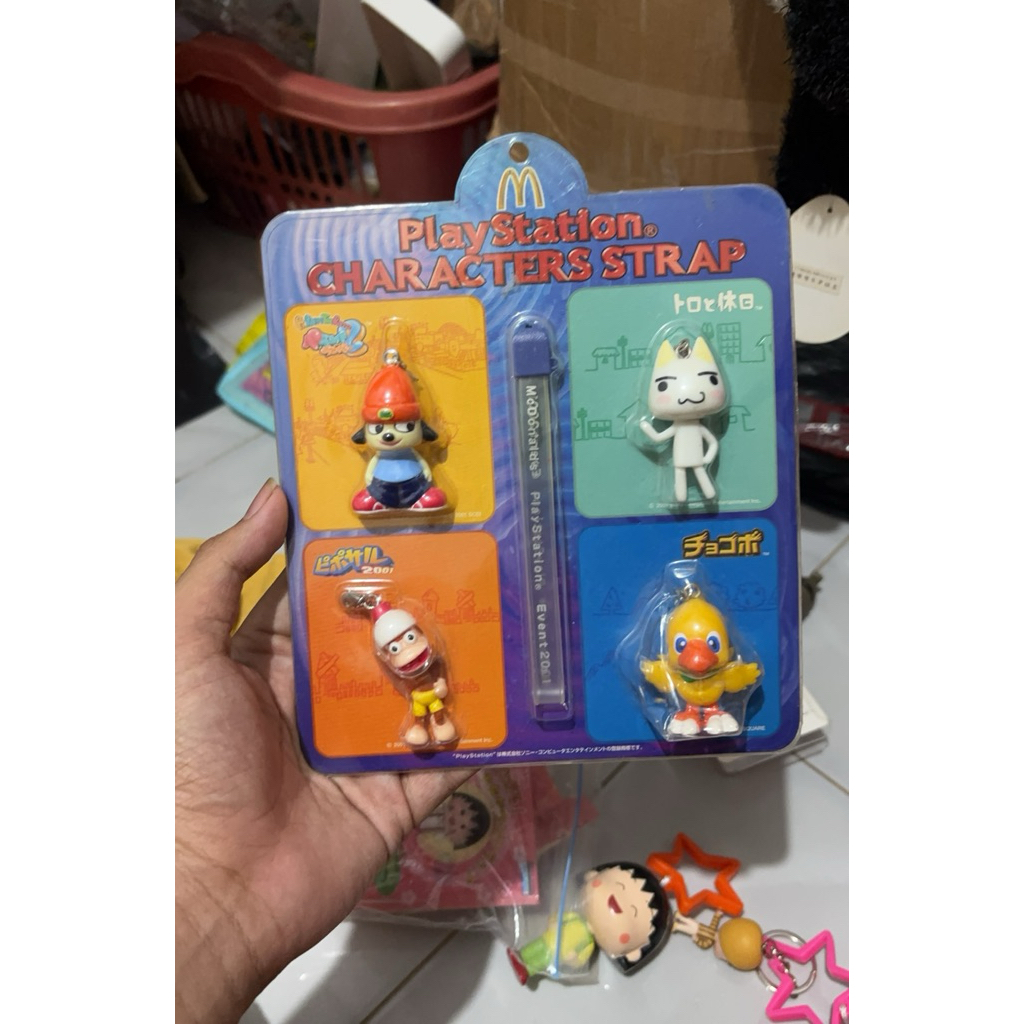 สายรัดตัวละคร Playstation parappa piposaru chocobo toro inoue