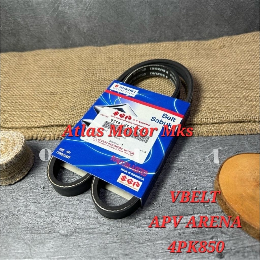 [1PC][4PK850] FAN BELT VBELT FAN BELT ALTERNATOR DINAMU STROM SUZUKI APV ARENA - SUZUKI 95141-60J00L