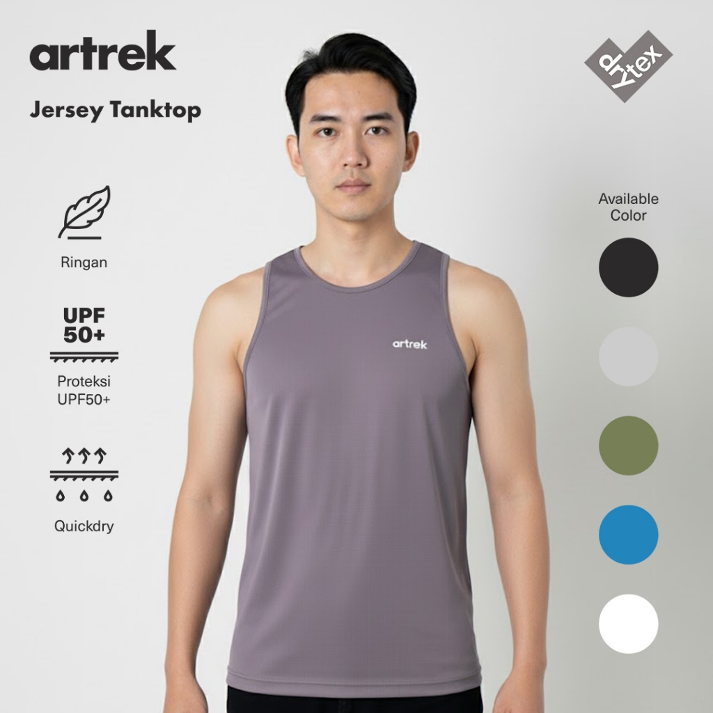 Artrek Active ABU TANKTOP Mens Dry Fit Quick Dry Lightweight ULTRALIGHT เสื้อวิ่งแห้งเร็ว