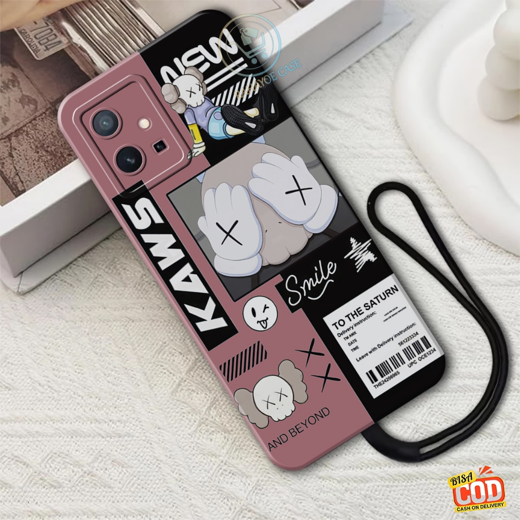 เคสกล้องโปร HP VIVO T1 5G / T1 PRO / Y75 5G - KWAS SMILE motif - VIVO T1 5G ซิลิโคน / VIVO T1 PRO / 