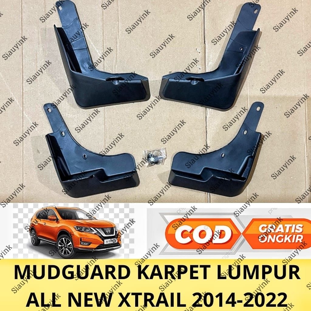 บังโคลนพรมโคลน all new Xtrail X-Trail Black 2016 2018 2020 2021 2022