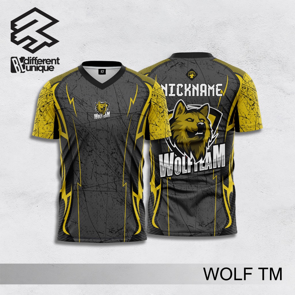 Wolf TM 3R Full Printing Esport Daily Wear Sports Jersey