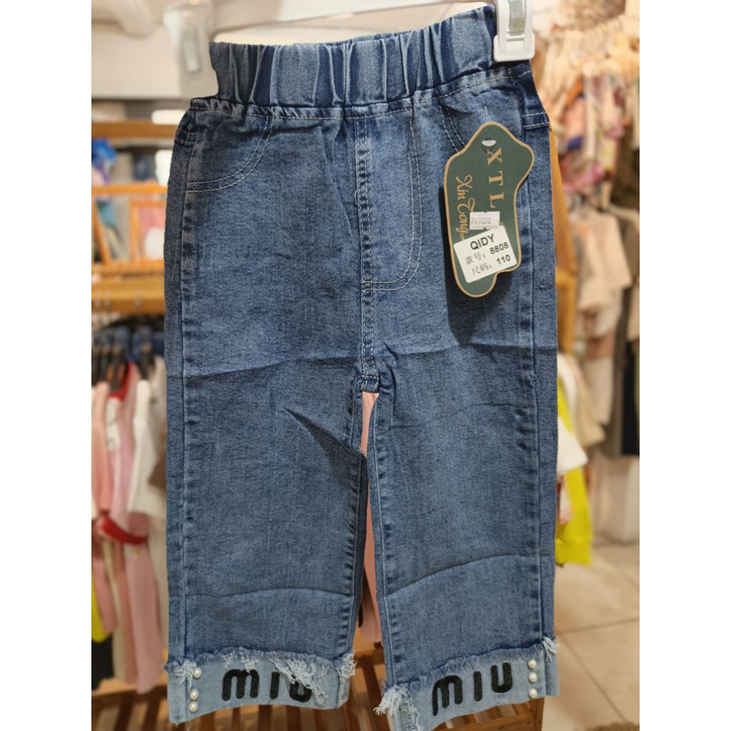 กางเกงยีนส์ กางเกงชั้นในเด็ก Miumiu
