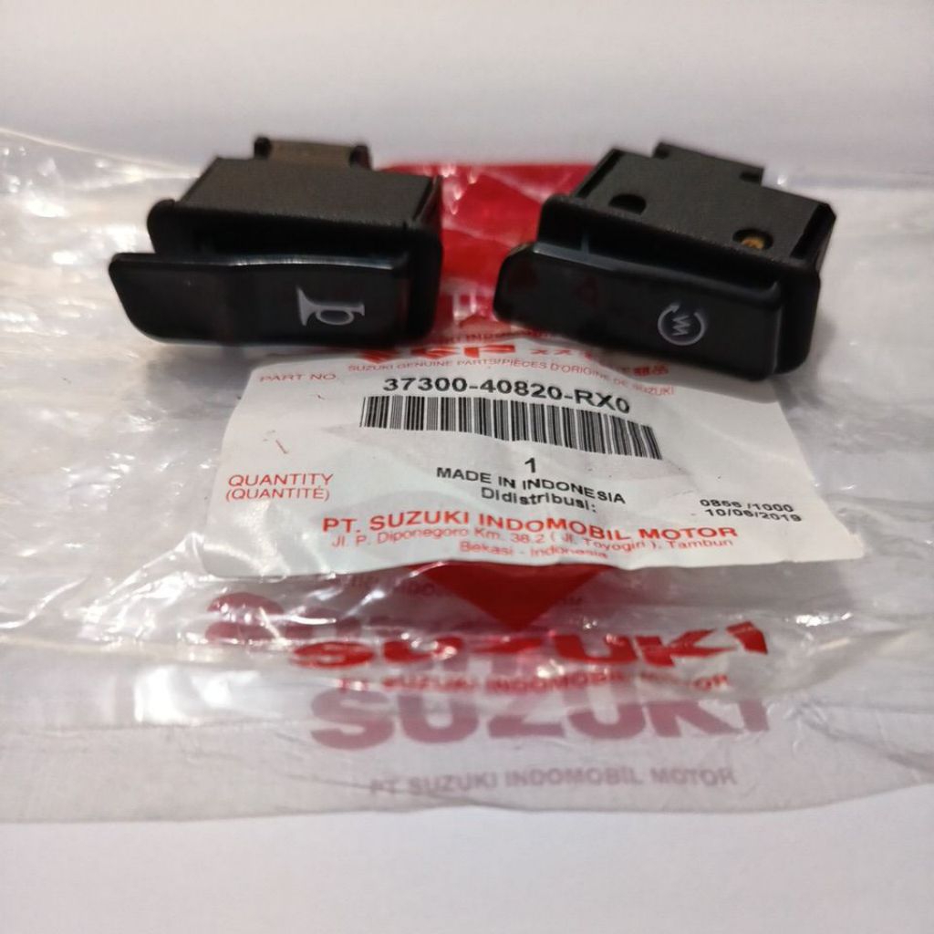 TOMBOL ORIGINAL OFFICIAL SUZUKI ADDRESS TURN SIGNAL SWITCH + HORN SGP (37300-40820-RX0)