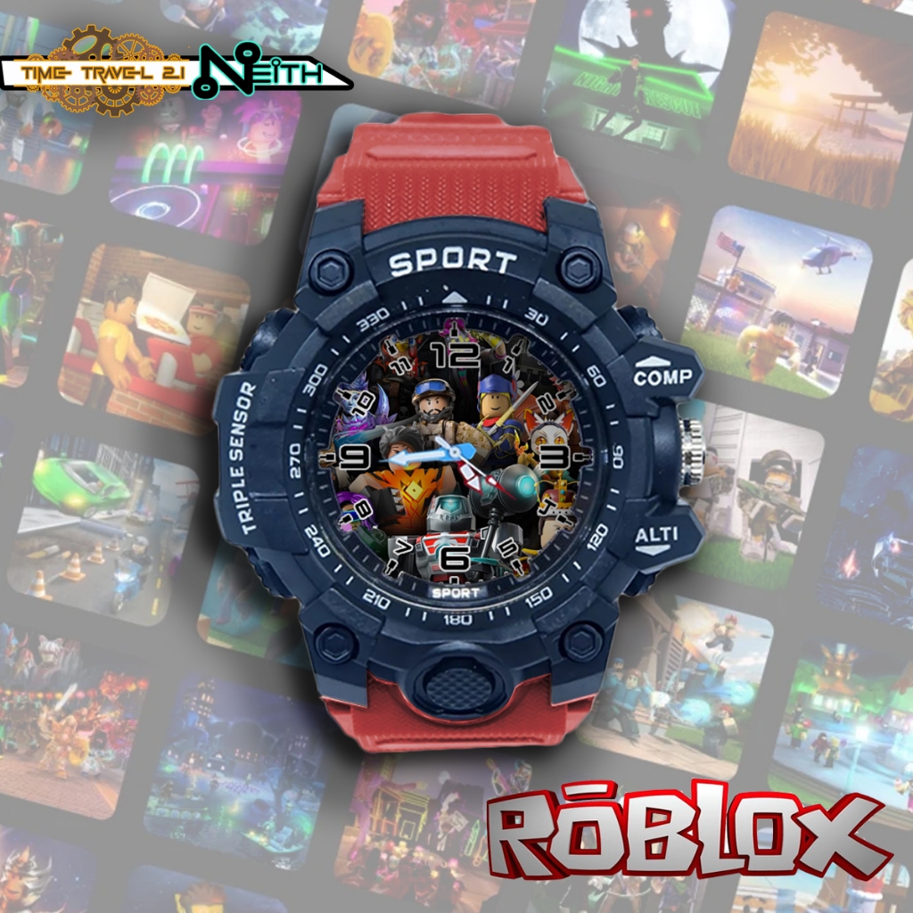 Roblox Kids Sport Watch พร้อมสายยาง กันน้ําแบบสปอร์ต / นาฬิกาสปอร์ต 12X2SP05