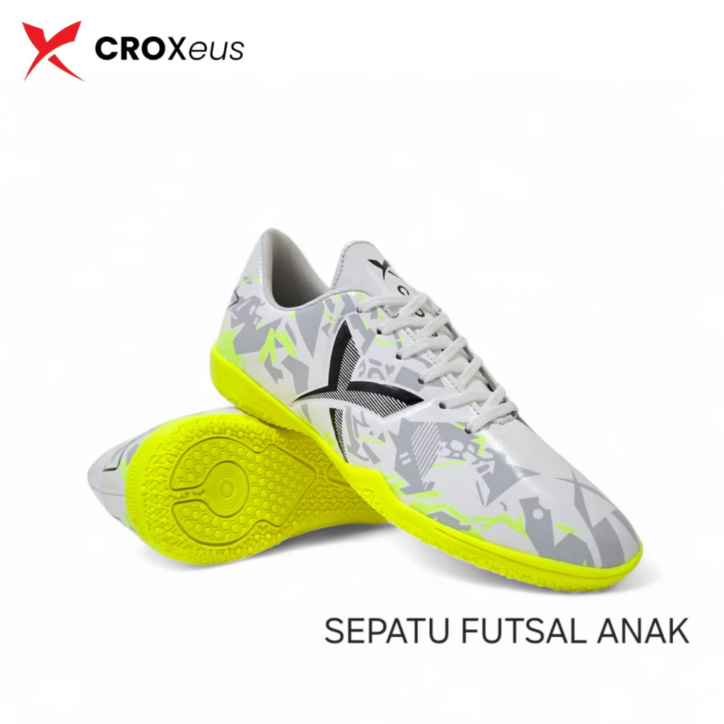 CROXEUS – รองเท้าฟุตซอลเด็ก Vulcan Fg ดั้งเดิมขนาด 33 34 35 36 37 38