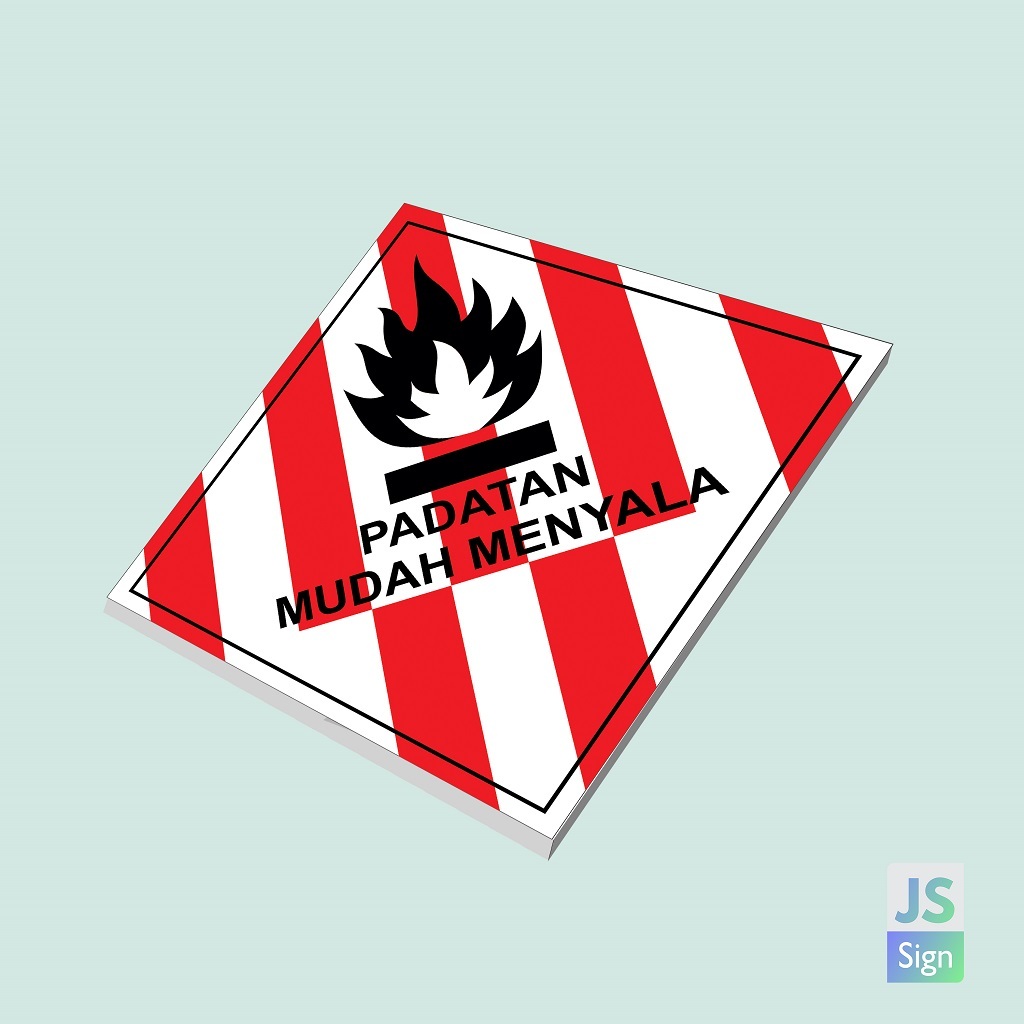 SAFETYSIGN K3 SYMBOL WASTE B3 - ง่ายต่อการขึ้น + จาน 3 มม.