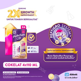 PediaSure Go Cokelat (1-10th) - Nutrisi UHT - 4x110ml