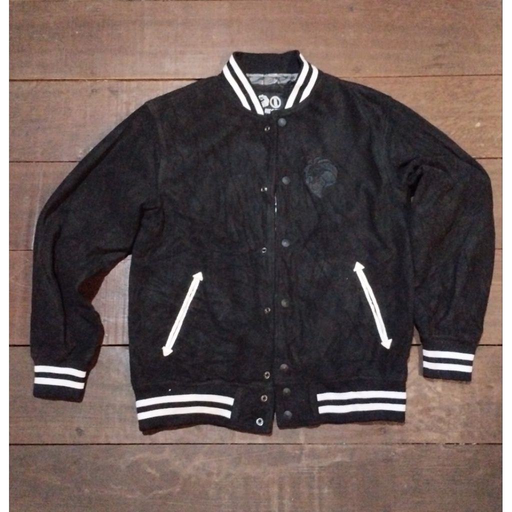 Nesta Suede Velvet Varsity Jacket