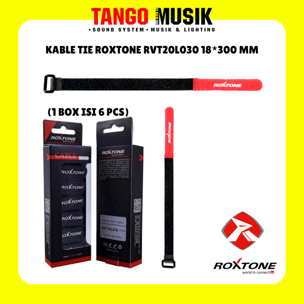 100% สายเดิม TIE ROXTONE RVT20L030 18X300 MM (PRICE สําหรับ 1 ชิ้น) ORDER 6 ชิ้น สําหรับ 1 กล่อง / ส