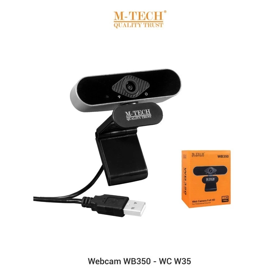 Webcam Mtech WB350 กล้องเว็บแคม USB ซูม M-tech WB350