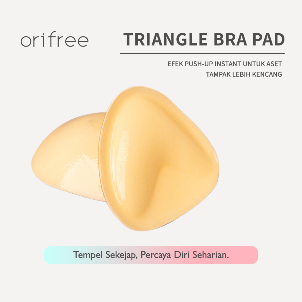 Original ฟรีสามเหลี่ยม Bra Pad ไม่มีรอยต่อใส่ Pad Push Up