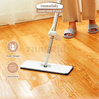 RUMATIDY - Pel Lantai Microfiber Standing Flat Ultra Mop Acline Tarik Peras Otomatis Handle Free