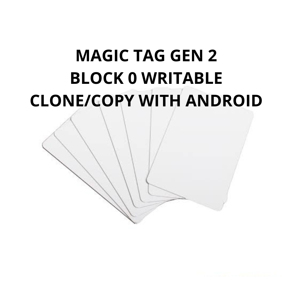การ์ด RFID 13.56 MHz 1K Clone UID Magic Tag (2ND GEN) RFID 13.56MHZ Gen 2 ISO 1443A หน่วยความจํา 1Kbyte