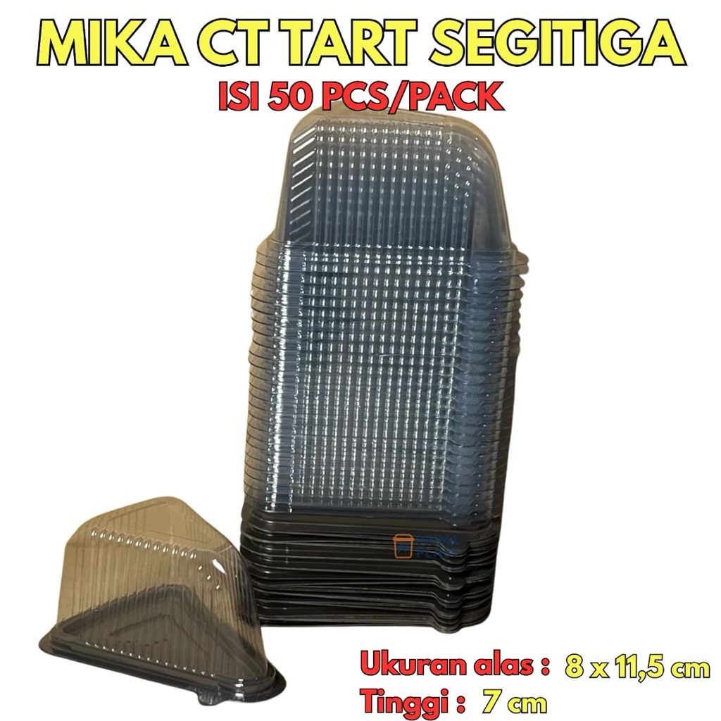 สามเหลี่ยม CT Mica / Slice เค้ก Mica / ตัดเค้ก Mica / เค้กทาร์ตสามเหลี่ยม Mica เนื้อหา 50 ชิ้น