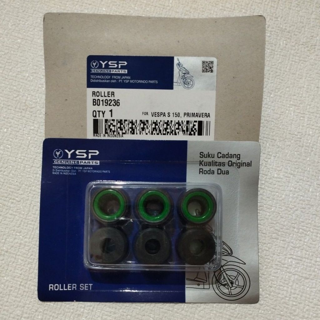 YSP ROLLER STANDARD SET VESPA S 150 / VESPA PRIMAVERA / VESPA SPRINT / VESPA LXV 150 3V / VESPA LIBE