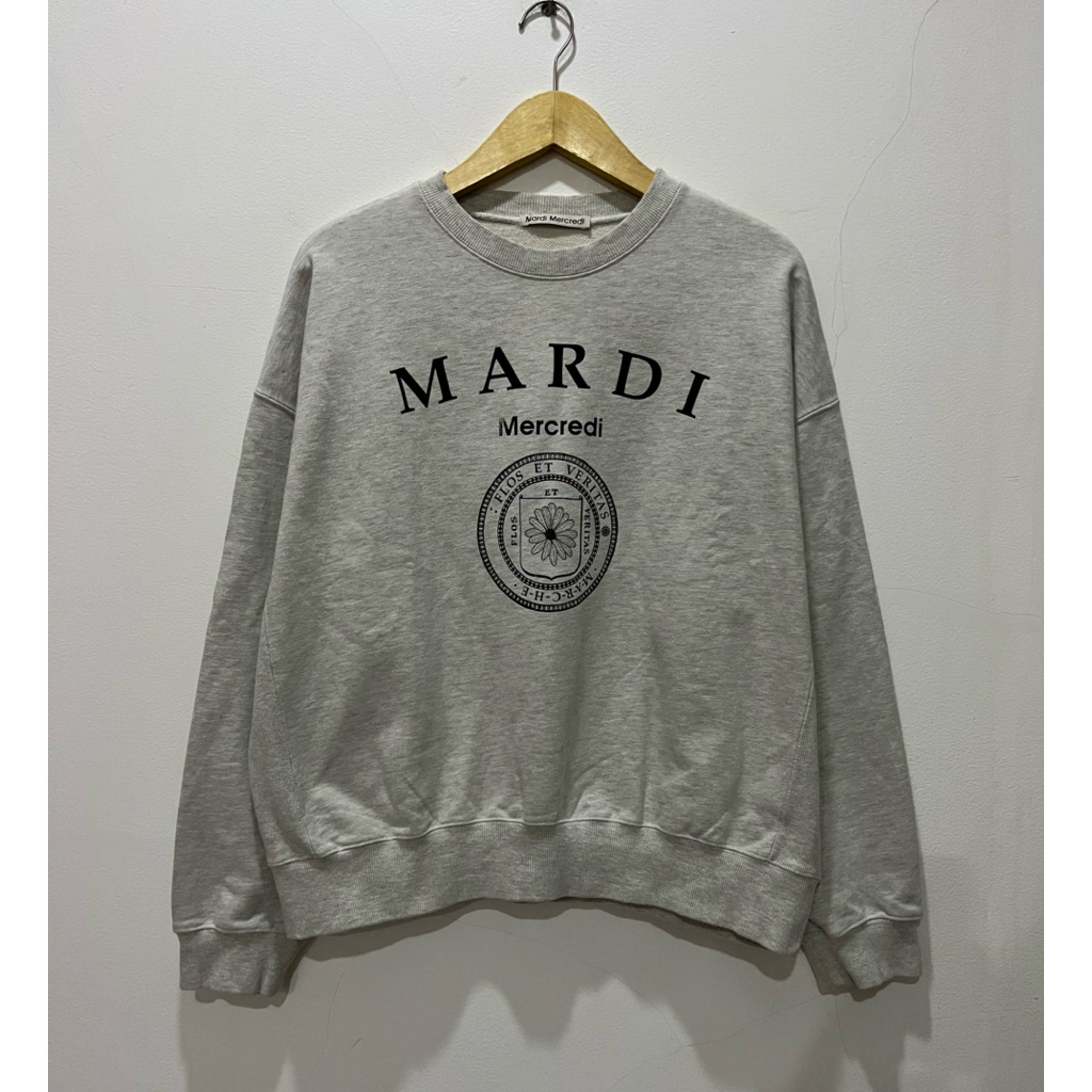 Crewneck MARDI MERCREDI Misty Grey / Sweatshirt Mardi Mercredi