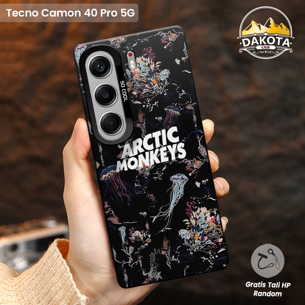 เคส IMD Tecno Camon 40 4G / Camon 40 Pro 5G Motif Artic Monkey | Softcase Accessories IMD Hybrid Pre
