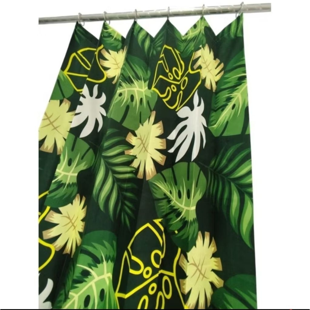 CURTAIN CURTAIN WIRE S PLISKET LEAF AND FLOWER AESTHETIC FLOWERS AVAILABLE IN WINDOW และขนาดประตู