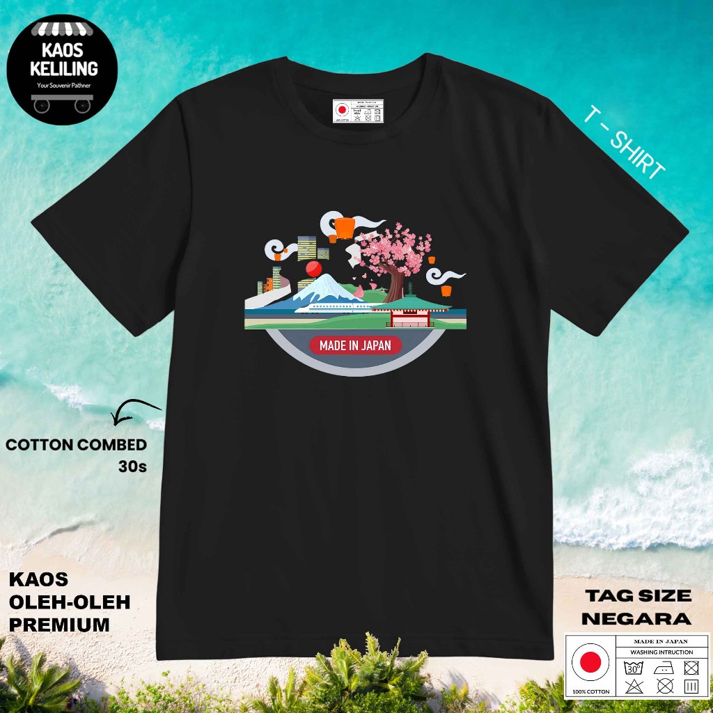 ญี่ปุ่น SOUVENIR T-SHIRT 17 ORIGINAL JAPANESE LABEL TAG ของขวัญพรีเมี่ยม SOUVENIR CLOTHES