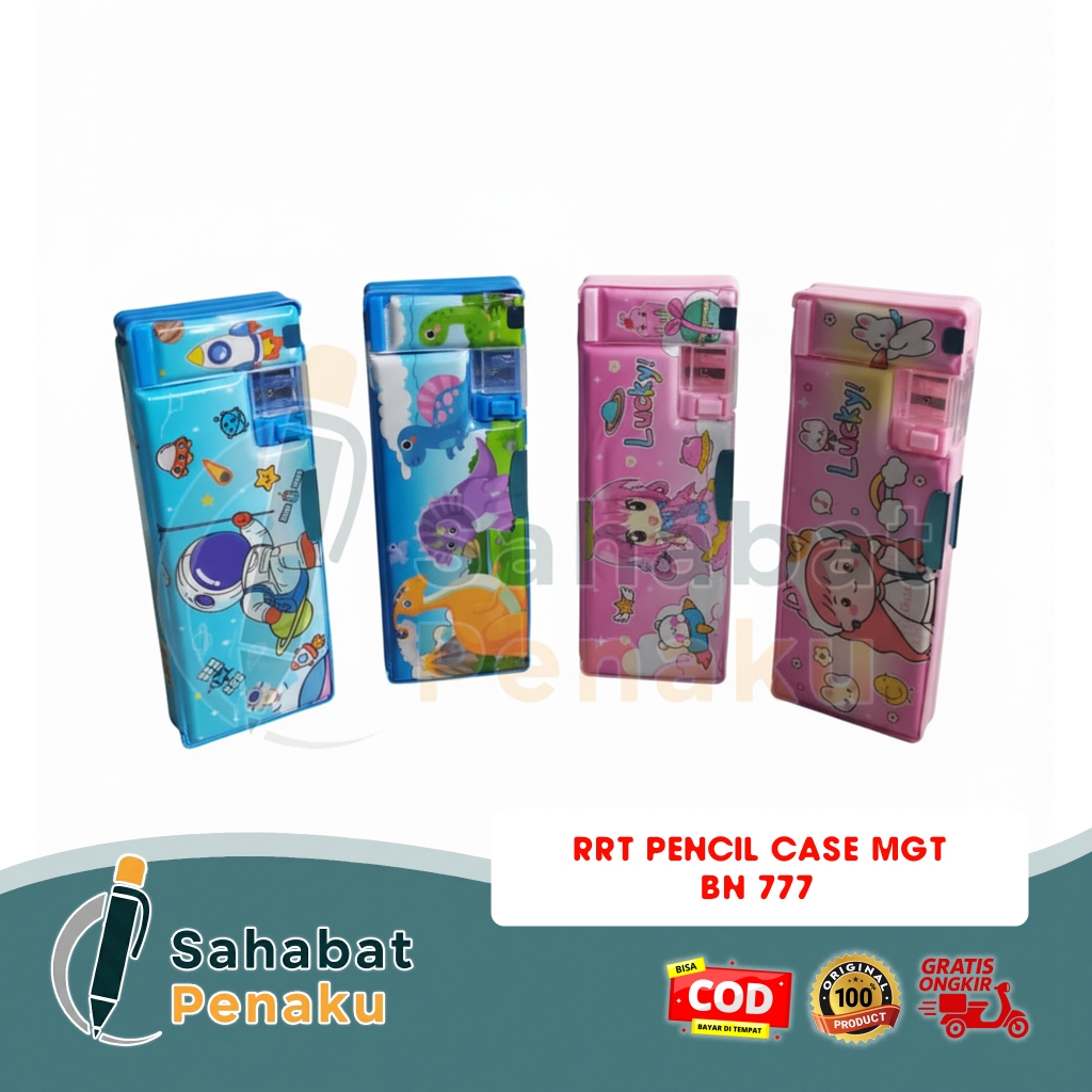 กล่องดินสอ MGT BN 777 THICK กล่องดินสอพลาสติก 2 ด้าน