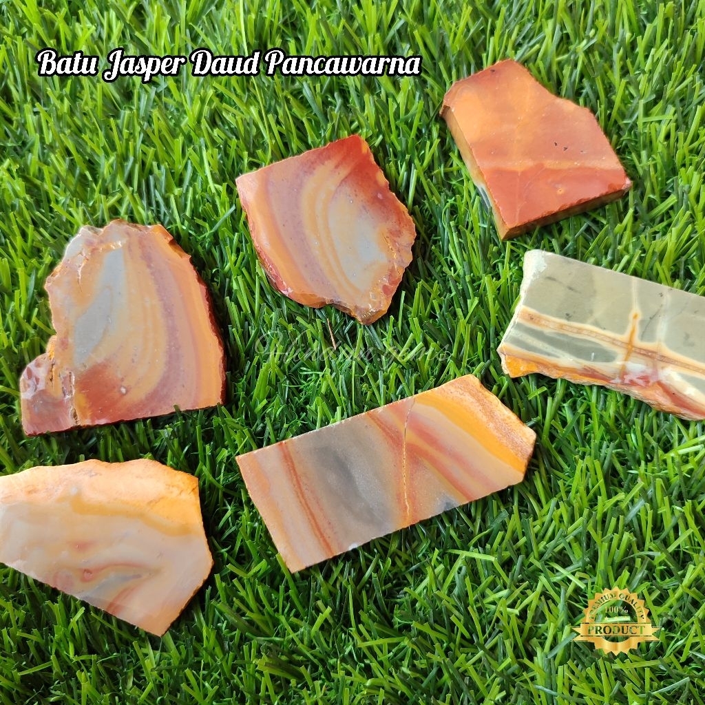 วัสดุหิน Pancawarna Jasper Daud Natural / Pancawarna Jasper Daud Stone Chunks / แผ่นหิน Pancawarna J