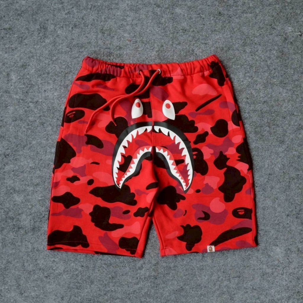 กางเกงขาสั้นผ้าฝ้าย Bape Shark